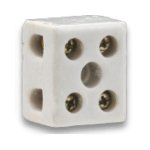 CONECTOR PORCELANA 2 X 6MM 6A 250V