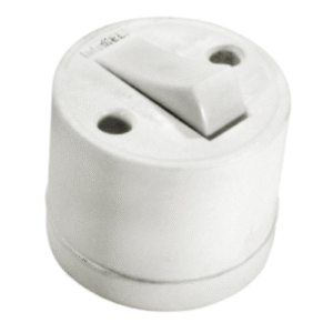 INTERRUPTOR EXT 1 TECLA SIMPLES BRANCO REDONDO