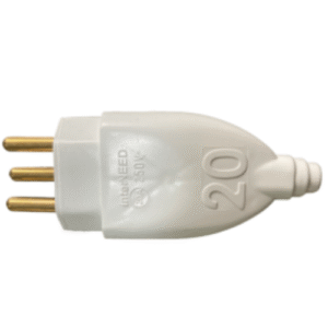 PINO MACHO TITÃ 2P+T 20A BRANCO