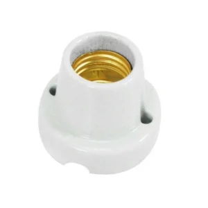 BOCAL PORCELANA E-27 COM BASE